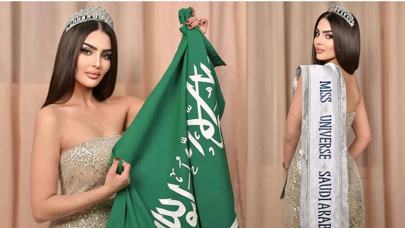 এই প্রথমবার সুন্দরী প্রতিযোগিতায় সৌদি মডেল