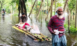 চলমান বন্যায় মৃতের সংখ্যা বেড়ে ৫৪ জন