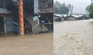 কক্সবাজারে ভারী বর্ষণে তলিয়ে গেছে শহরের ৯০ শতাংশ এলাকা