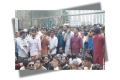 ব্যারিকেড ভেঙে ইসির মূল গেটে অবস্থান