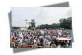 জামায়াতের মহাসমাবেশ আজ; উদ্যানে মানুষের ঢল