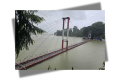 ডুবে যাচ্ছে রাঙামাটির ঝুলন্ত সেতু!