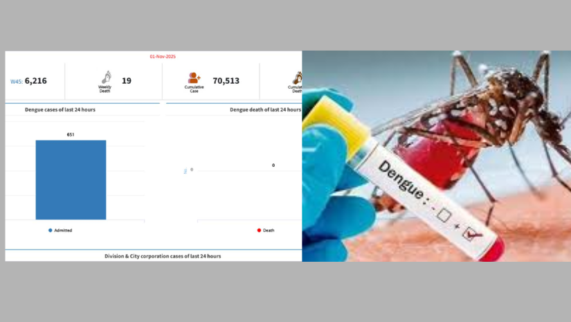 ডেঙ্গু আক্রান্ত হয়ে আরও ৬৫১ জন ভর্তি  